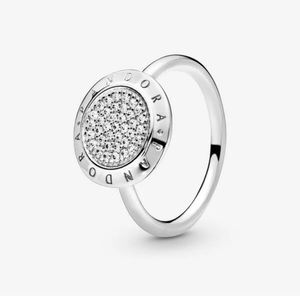Pandora logo pave ring